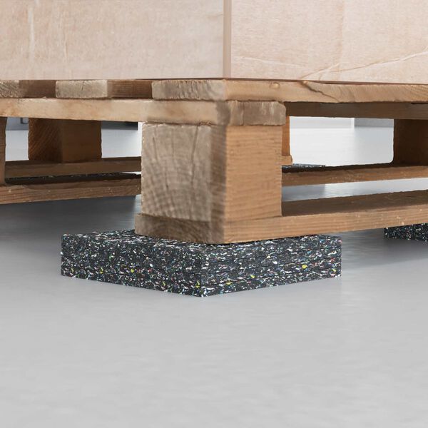 vidaXL Gumijas rullis Melna Gumija