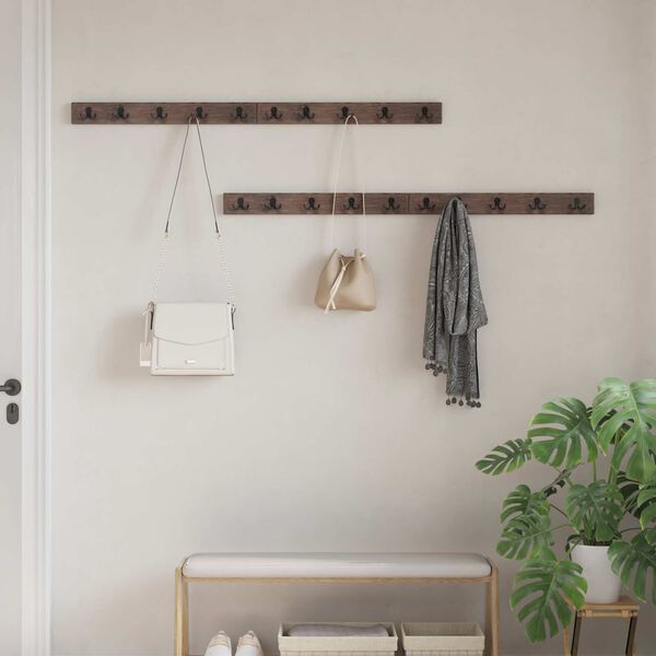 vidaXL Vezums Brūna 60 x 7 x 8 cm Cietais atjaunotais koks