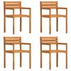 vidaXL dārza krēsli, 4 gab., 50x53x80 cm, masīvkoks, akācija
