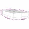 vidaXL Platformas gultas rāmis Krēmkrāsa 120 x 190 cm audums