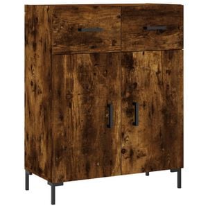 vidaXL kumode, ozolkoka krāsa, 69,5x34x90 cm, inženierijas koks