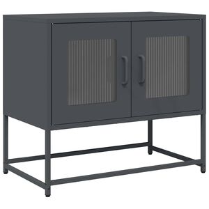 vidaXL televizora skapis antracīts 68x39x60,5cm auksti velmēts tērauds