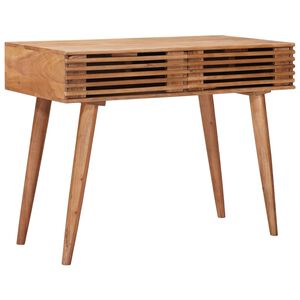 vidaXL Roku darbs rakstāmgalds Teikas brūns 100 x 48 x 76 cm