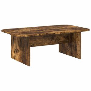 vidaXL Kafijas galdiņ&scaron; Dūmaka ozols 93 x 53 x 33 cm Inženierijas koks