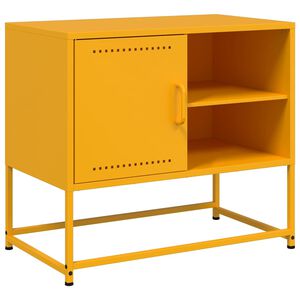 vidaXL TV skapītis, 68x39x60,5 cm, tērauds, sinepju dzeltens