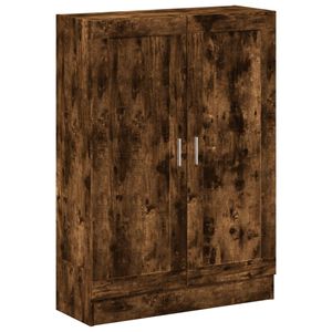 vidaXL grāmatu plaukts, koka krāsa, 82,5x30,5x115cm, inženierijas koks