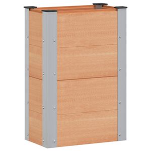 vidaXL Augstā puķu kaste Brūna 50 x 30 x 72 cm