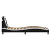 vidaXL gultas rāmis, Viana, ar LED bez matrača, melns un balts, 100x200 cm