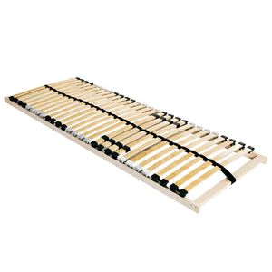 vidaXL Lamelu gultas pamatne Brūna 70 x 190 cm Cietais gobu koks