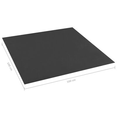 vidaXL smilšu kastes pamatne, melna, 100x100 cm