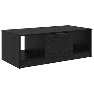 vidaXL Kafijas galdiņ&scaron; ar atvilktni Melns ozolkoks 102 x 50 x 36cm