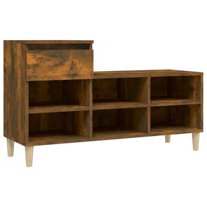 vidaXL apavu plaukts, ozolkoka krāsa, 102x36x60 cm, inženierijas koks