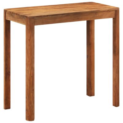 vidaXL bāra galds, 110x55x35 cm, akācijas koks, medus krāsas apdare