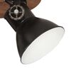 vidaXL griestu lampa, industriāls dizains, melna, 25 W, 42x27 cm, E27