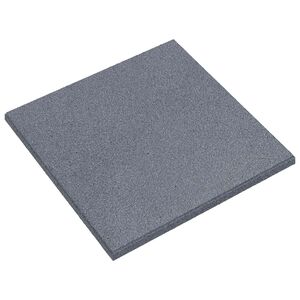 vidaXL Kritiena aizsardzības flīzes 12 gab. Pelēka 50 x 50 cm Gumija