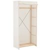 vidaXL skapis, 79x40x170 cm, balts audums