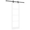vidaXL Slīdo&scaron;ās durvis ORKDAL 78 x 232 cm Balta un melna