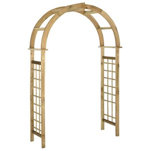 vidaXL &scaron;paleru arka / pergola, zaļi impregnēts priedes koks