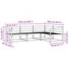 vidaXL Āra dīvānu komplekts 4 pcs Dabiska Cietā akācijas koks