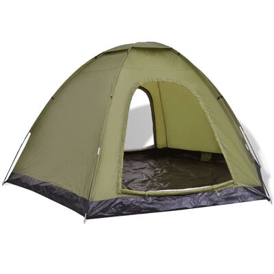 vidaXL telts 6 personām, zaļā krāsā