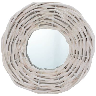 vidaXL spoguļi, 3 gab., 15 cm, balti, pīti