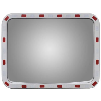 Izliekts satiksmes spogulis, taisnstūra, 40x80 cm, ar atstarotājiem