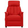 vidaXL atpūtas krēsls, atgāžams, vīnsarkana mākslīgā āda
