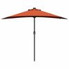 vidaXL Dārza parasols Sarkanbrūns 294 x 150 x 223 cm