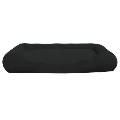vidaXL suņu gulta ar spilveniem, melna, 115x100x20 cm, audums