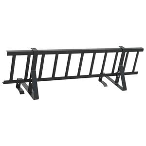 vidaXL Jumta sniega aizsargs Melns 100 x 29,5 x 34,5 cm Tērauds
