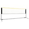 vidaXL regulējams badmintona tīkls, 400x103x94-158 cm, metāls