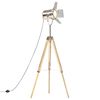 vidaXL grīdas lampa uz statīva, mango masīvkoks, 140 cm