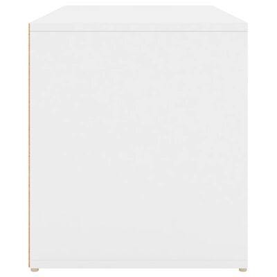 vidaXL gaiteņa sols, 80x40x45 cm, balts, skaidu plāksne