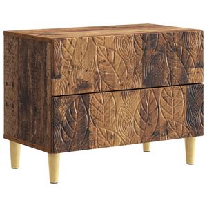 vidaXL Naktsgaldiņ&scaron; Vecs koks 62 x 34,5 x 48 cm Inženierijas koks