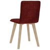 vidaXL virtuves krēsli, 2 gab., vīnsarkans audums
