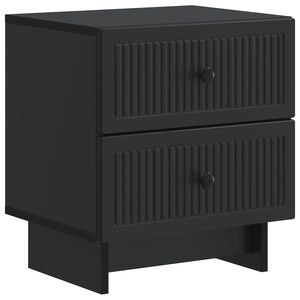 vidaXL Nakts skapītis Melns 43 x 34,5 x 47,5 cm Inženierijas koks