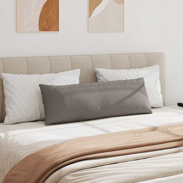 vidaXL Dīvāna spilveni 2 pcs Pelēkbrūna 120 x 40 cm audums