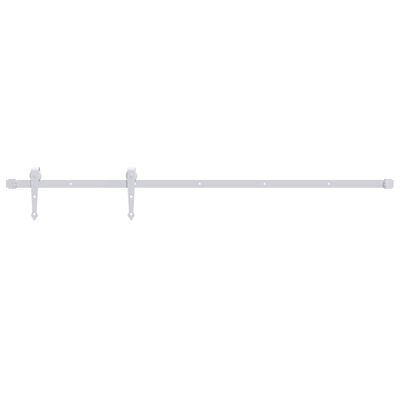 vidaXL bīdāmo durvju sistēma, 183 cm, balts tērauds