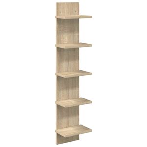 vidaXL Sienas plaukts Sonomas ozols 22 x 15 x 100 cm Inženierijas koks
