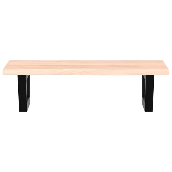 vidaXL izlietnes plaukts, stiprināms pie sienas, tērauds, ozola koks