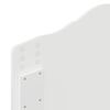 vidaXL Gultas rāmis Balts 100 x 200 cm Ciets priedes koks