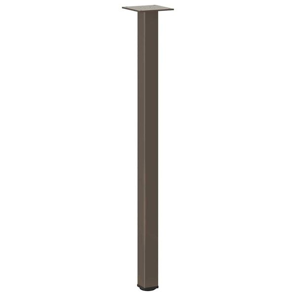 vidaXL konsoles galda kājas, 4 gab., dabīgs tērauds, 72-74 cm, tērauds