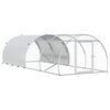 vidaXL Vistu kūts Sudraba 400 x 150 x 100 cm Cinkota tērauda