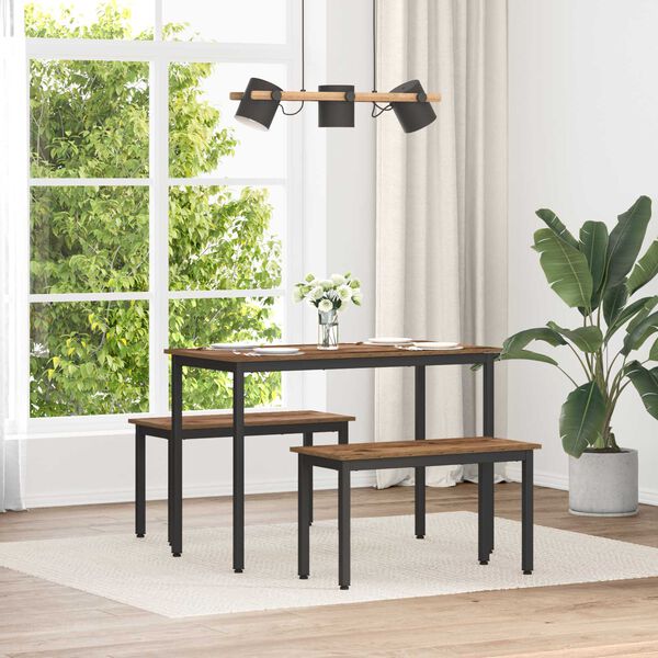 vidaXL sols Vecs koks 80 x 35 x 45 cm Inženierijas koks