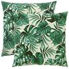 vidaXL Spilvenu pārvalks 2 pcs HEERLEN Lapu raksts 80 x 80 cm