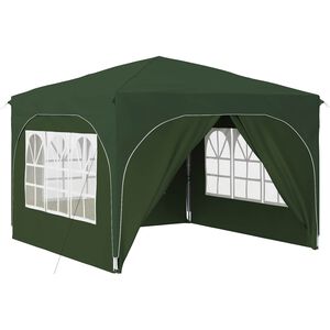 vidaXL Pop-up svinību teltis 290 x 290 x 245 cm Zaļa