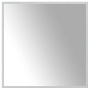 vidaXL LED vannas spogulis Caurspīdīgs 60 x 60 cm rūdīts stikls