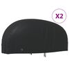 vidaXL motocikla pārsegi, 2 gab., melni, 230x95x125 cm, 210D, audums