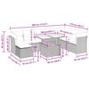 vidaXL 9-daļīgs dārza dīvāna komplekts, matrači, brūna PE rotangpalma