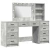 vidaXL Dressing galds 3 gab. Betona pelēks 78,5 x 41 x 135 cm